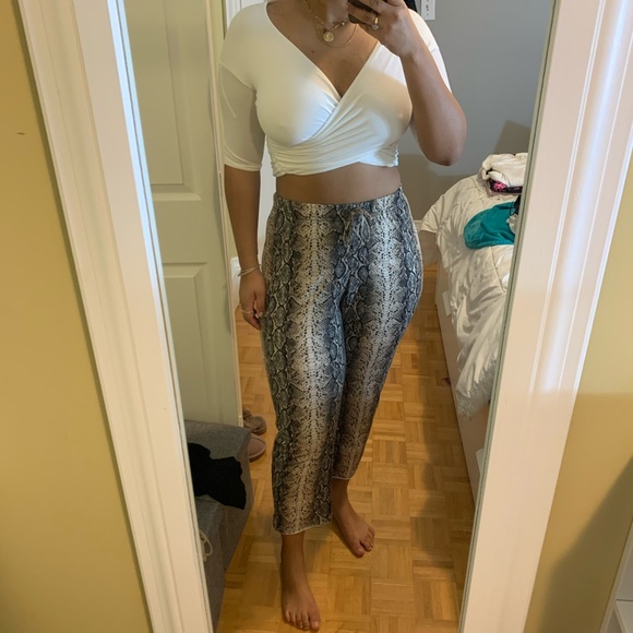 Alexander Wang T White Crop Top - Picture 2 of 7